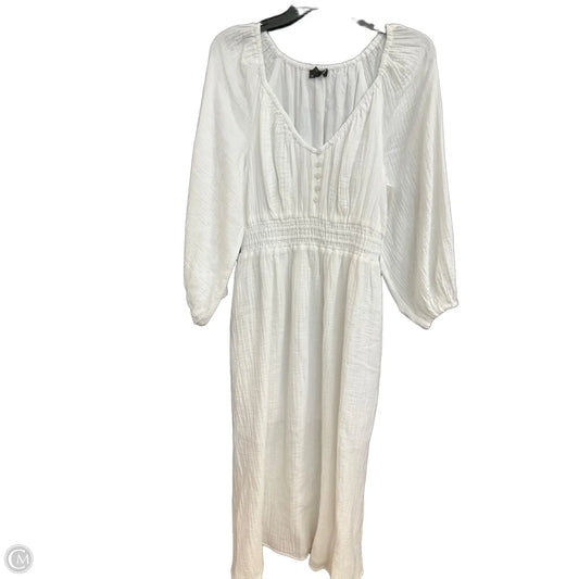 Dress Casual Maxi By J. Crew In White, Size: S