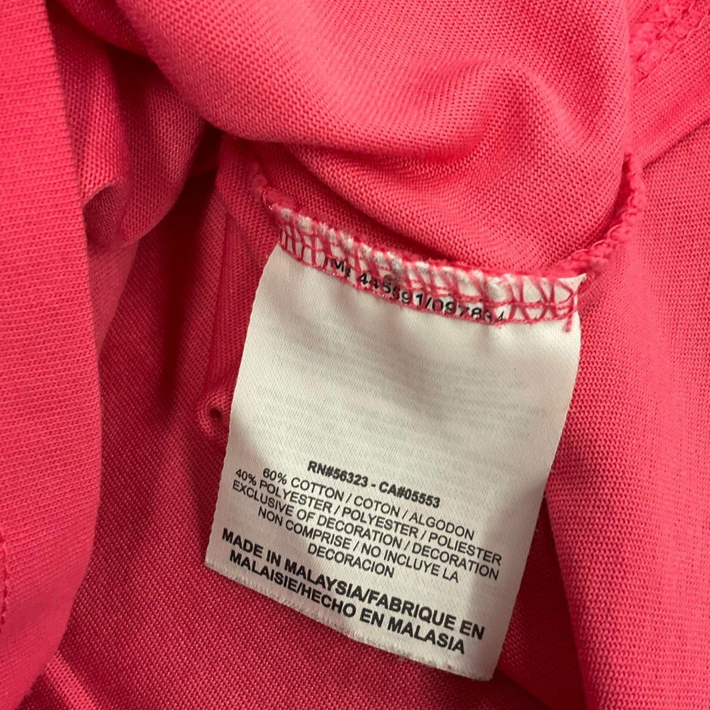 Athletic Top Short Sleeve By Nike Apparel In Pink, Size: M