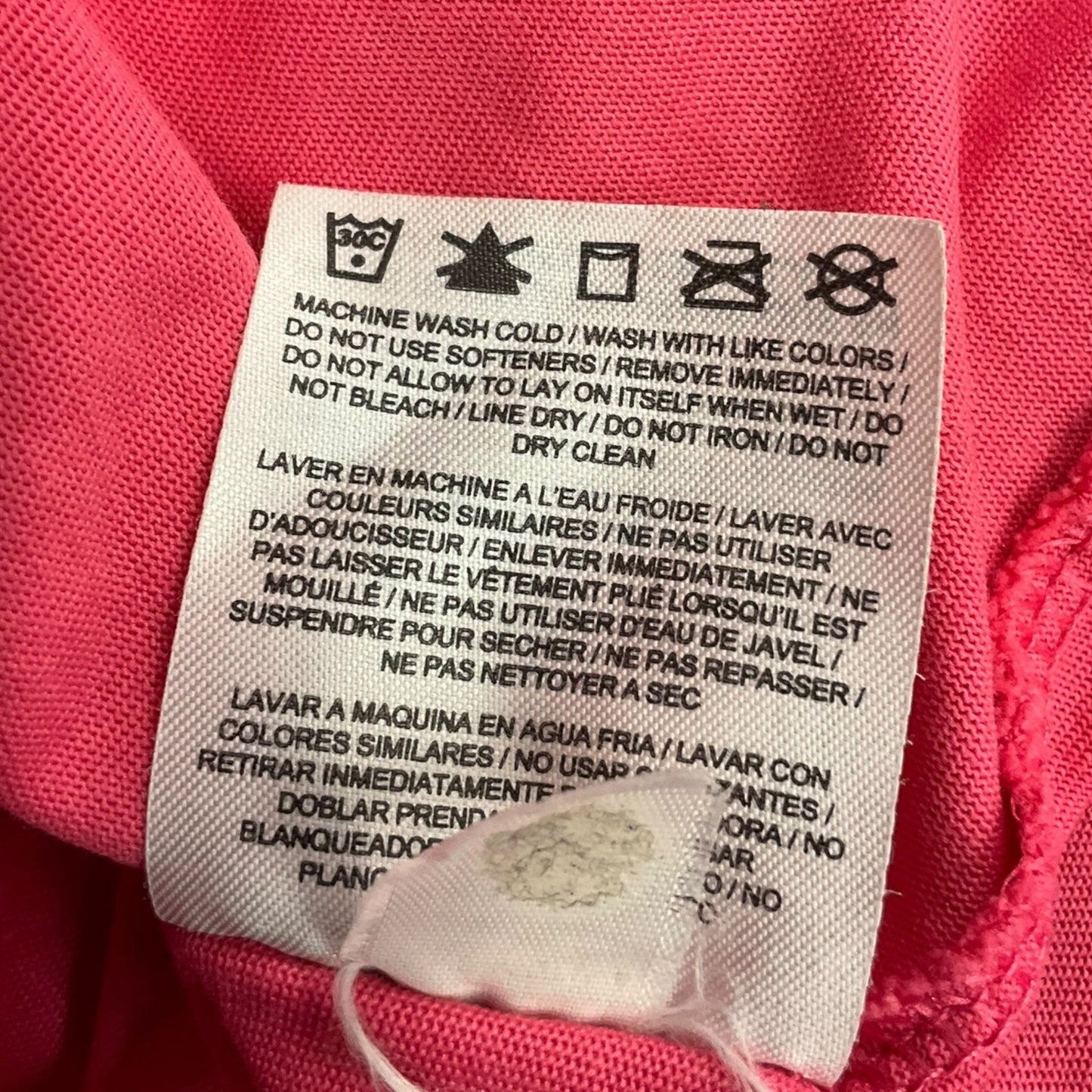 Athletic Top Short Sleeve By Nike Apparel In Pink, Size: M