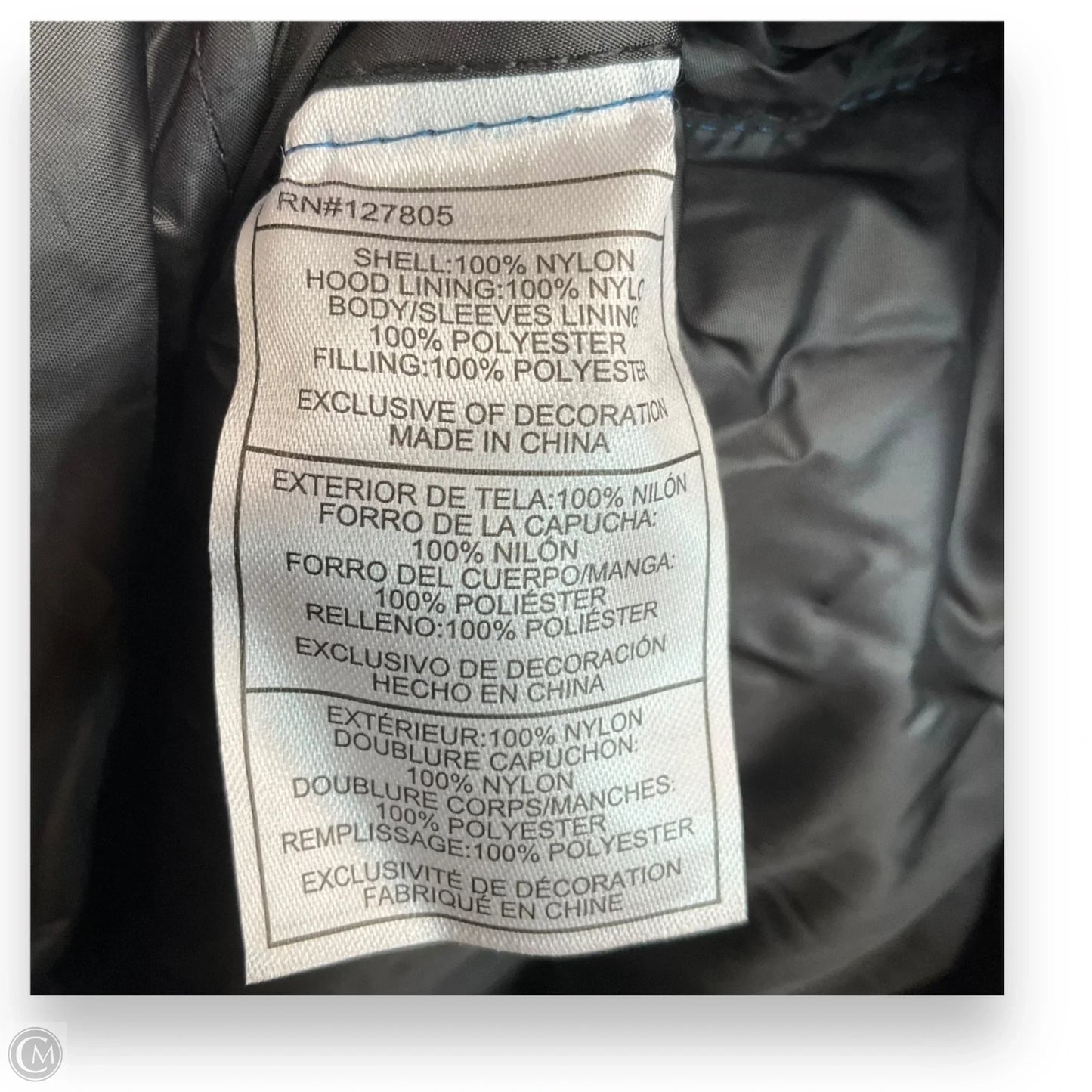 Coat Puffer & Quilted By Reebok In Blue, Size: Xl