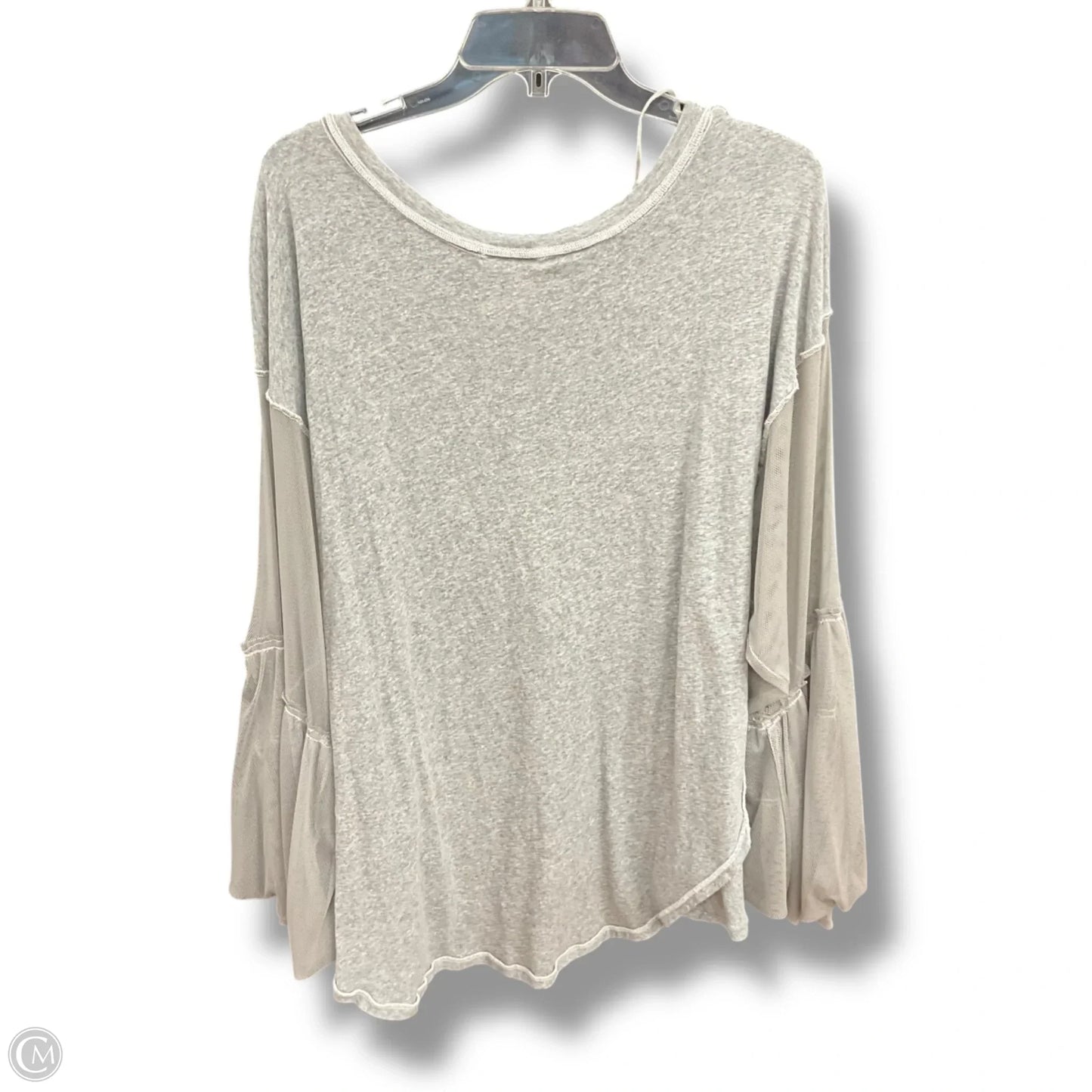 Top Long Sleeve By Free People In Grey, Size: L