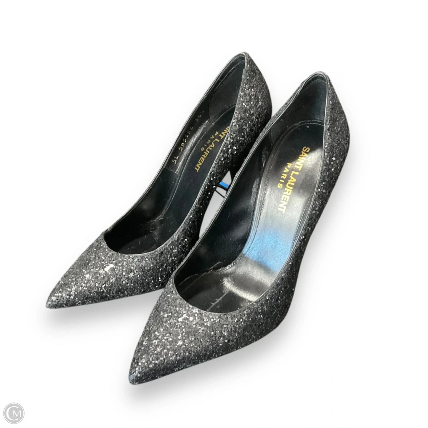 Shoes Luxury Designer By Yves Saint Laurent In Black, Size: 6.5