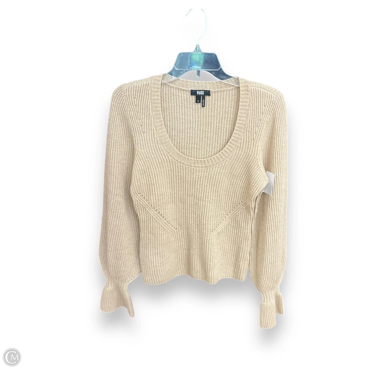 Sweater By Paige In Beige, Size: S