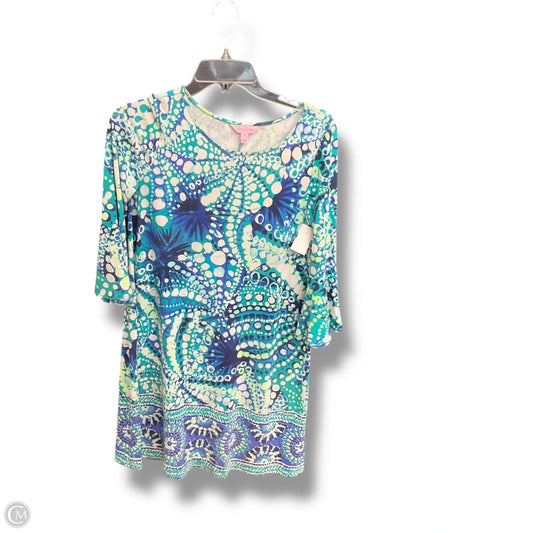 Dress Designer By Lilly Pulitzer In Blue & Green, Size: S