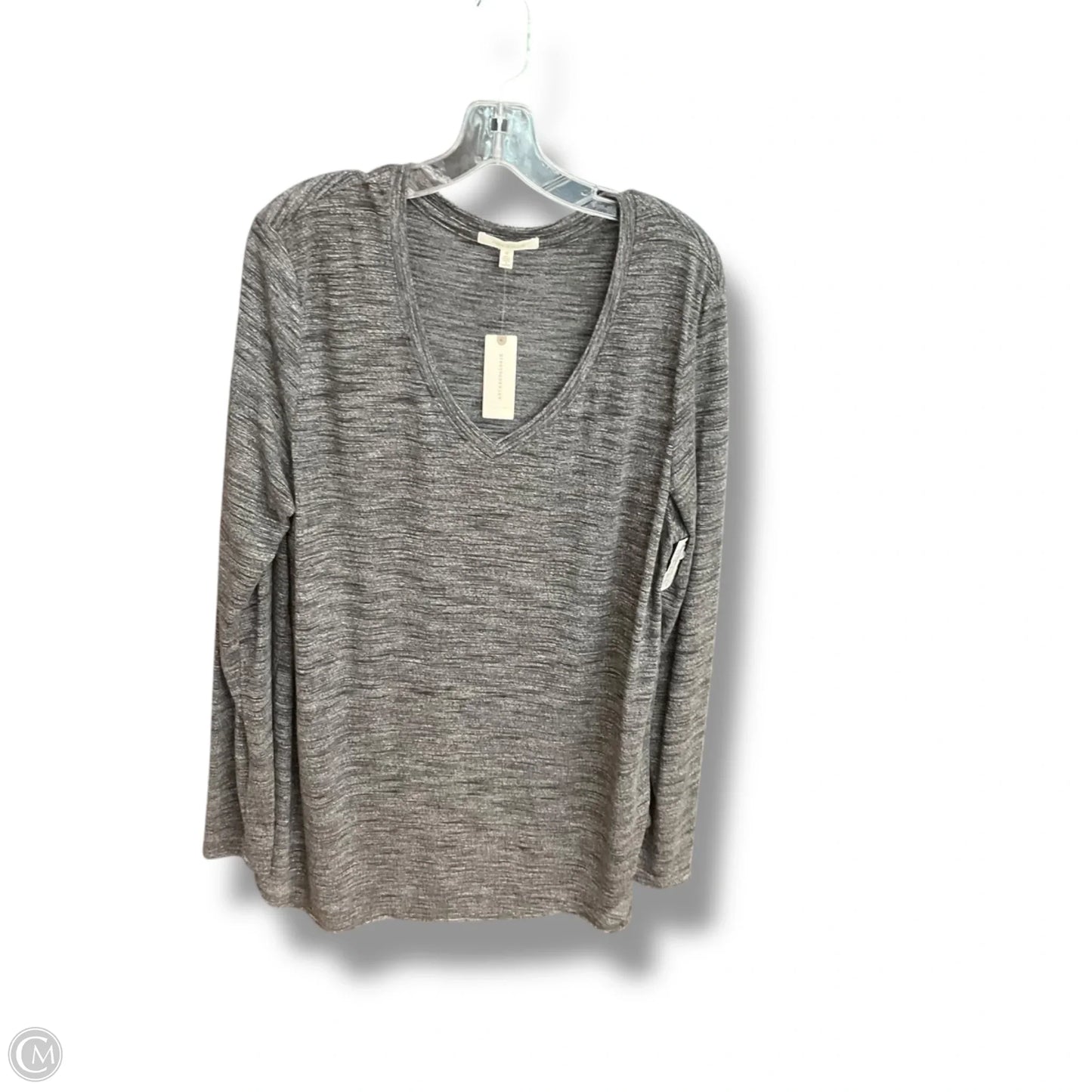 Top Long Sleeve Basic By Anthropologie In Black, Size: Xl