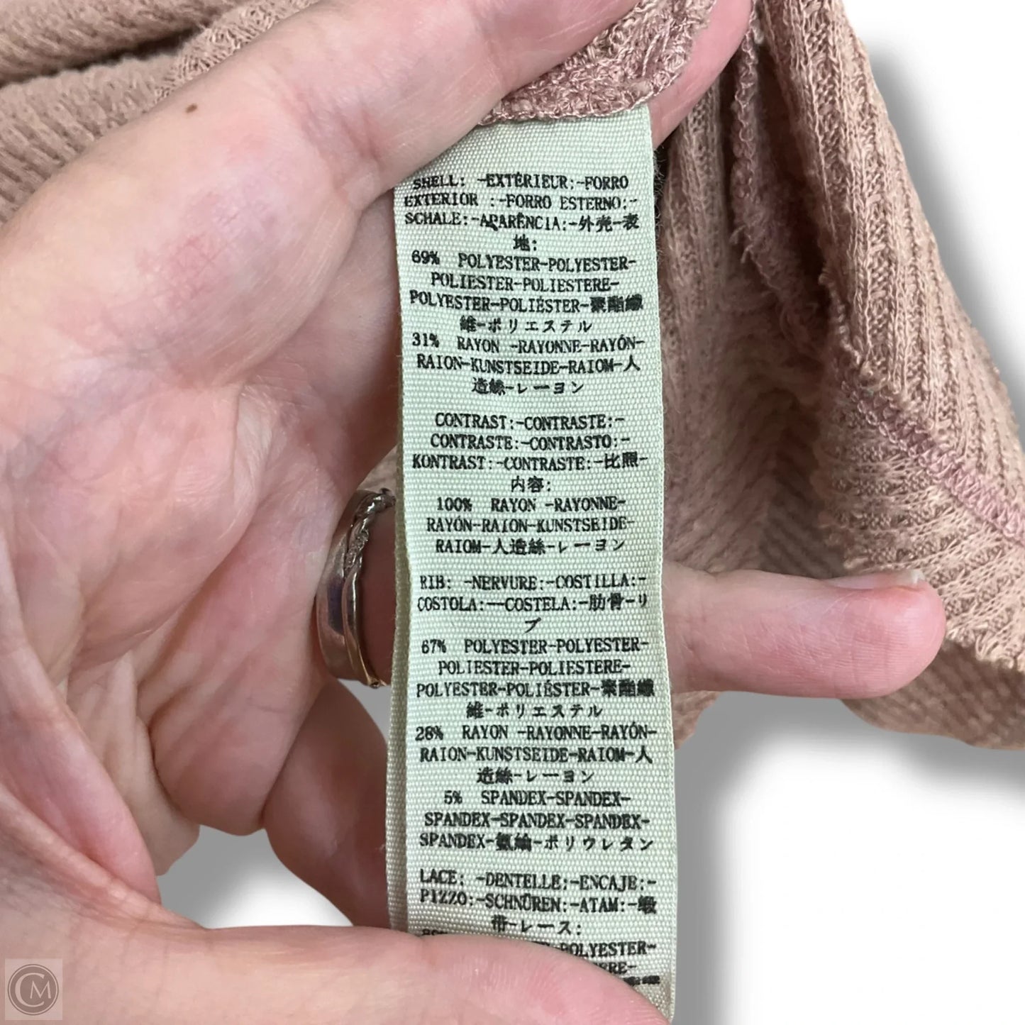 Top Long Sleeve By Free People In Mauve, Size: M