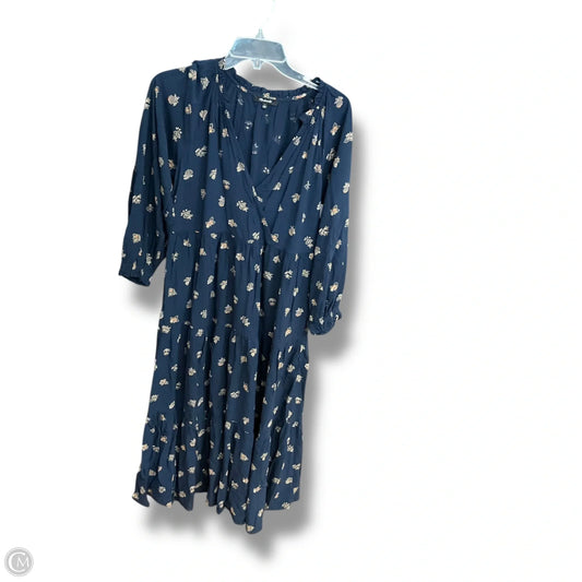 Dress Casual Midi By Madewell In Navy, Size: S