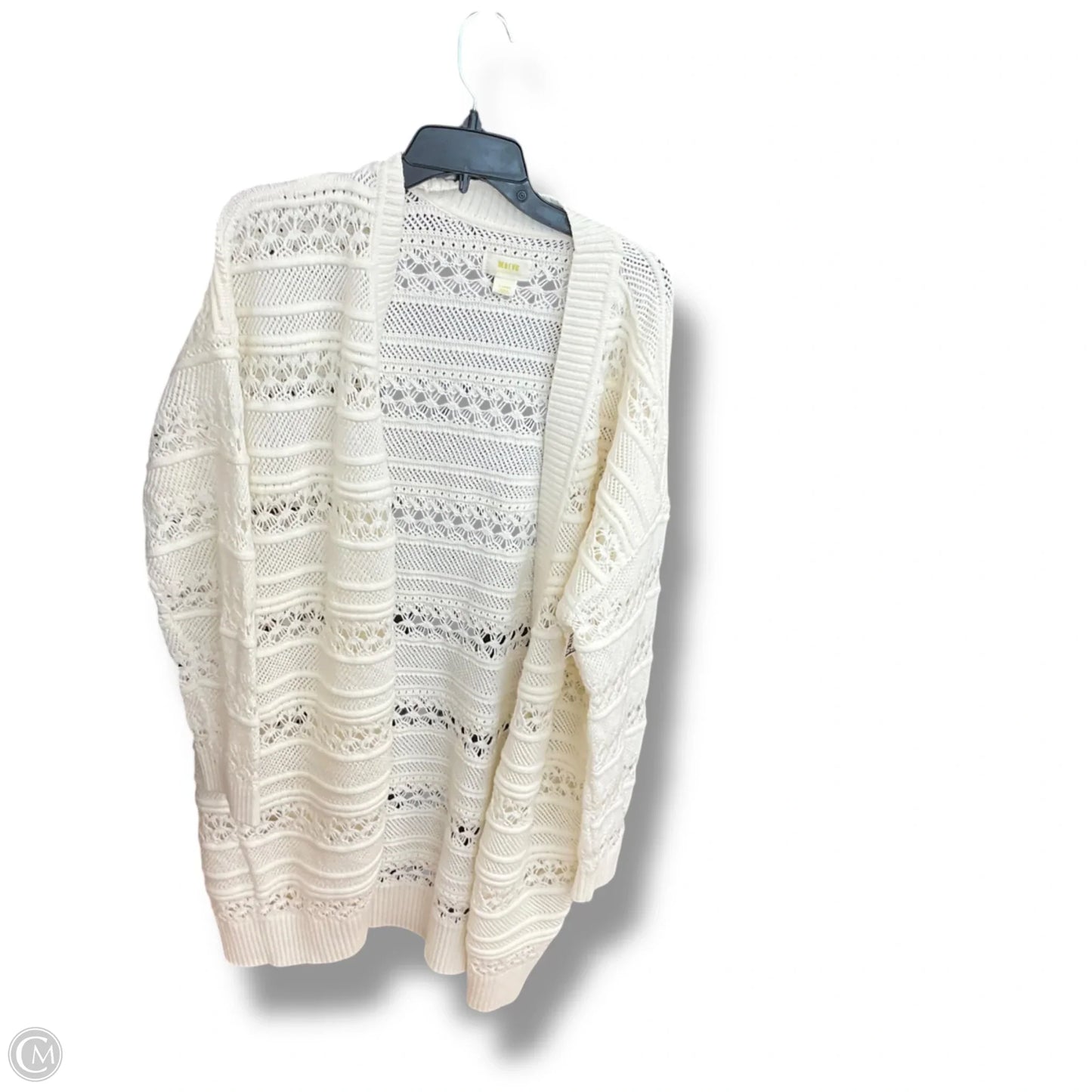 Sweater Cardigan By Maeve In Ivory, Size: L