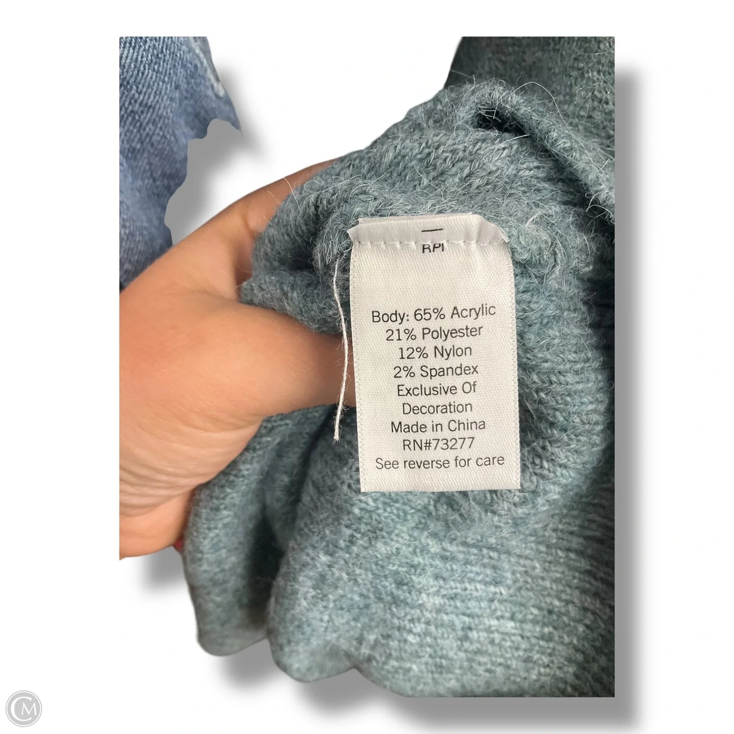 Sweater By Nine West Apparel In Teal, Size: Xl