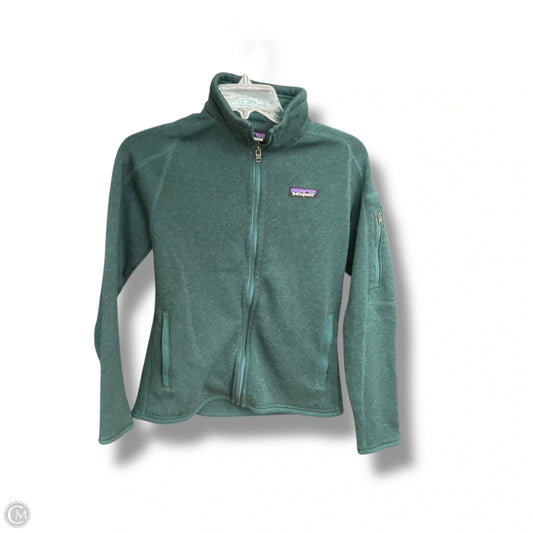 Athletic Jacket By Patagonia In Green, Size: S