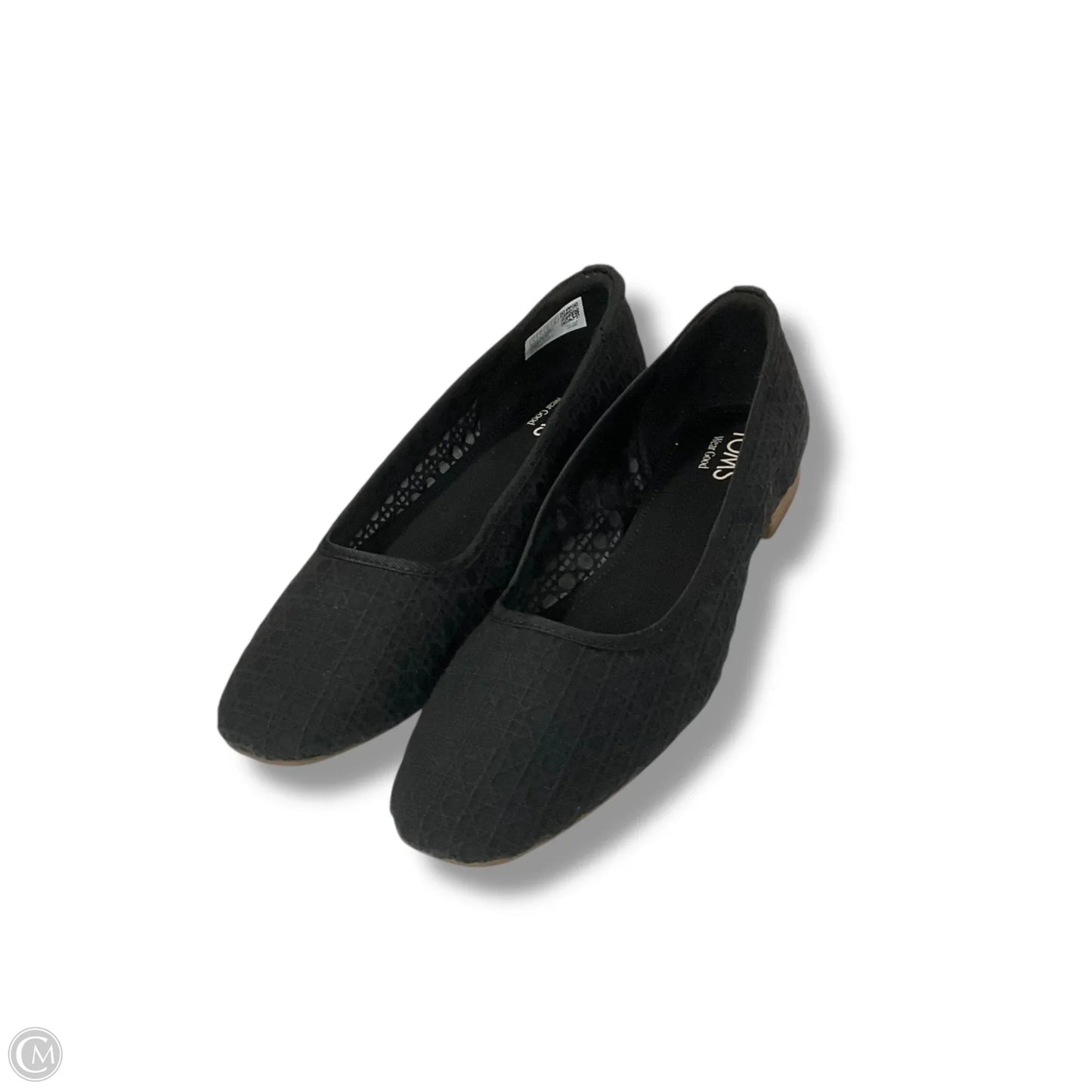 Shoes Flats By Toms In Black, Size: 9
