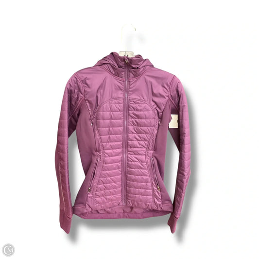 Athletic Jacket By Lululemon In Purple, Size: 4
