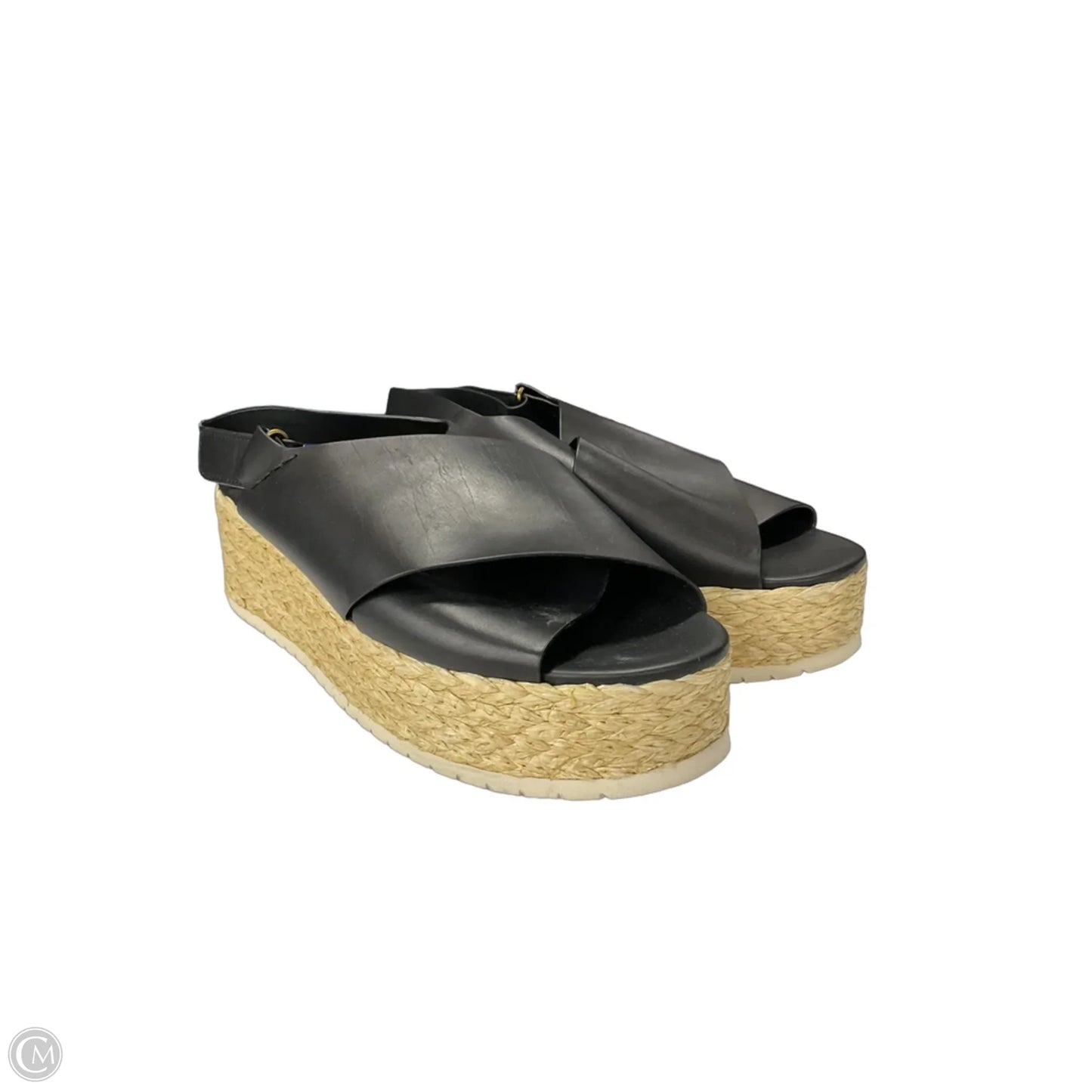 Sandals Heels Platform By Vince In Black, Size: 11