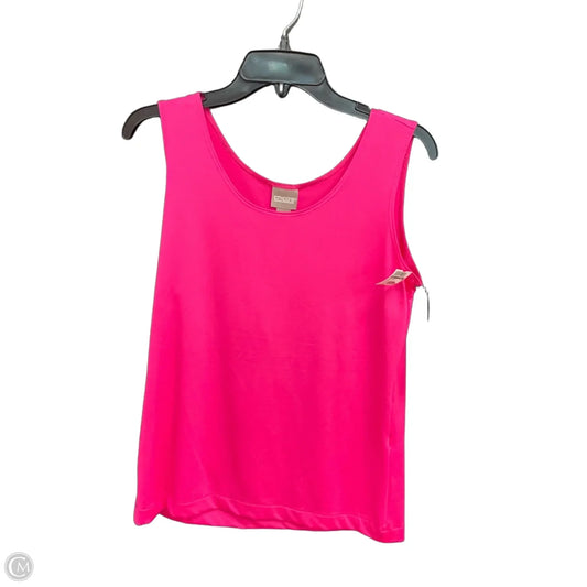 Top Sleeveless By Chicos In Pink, Size: M