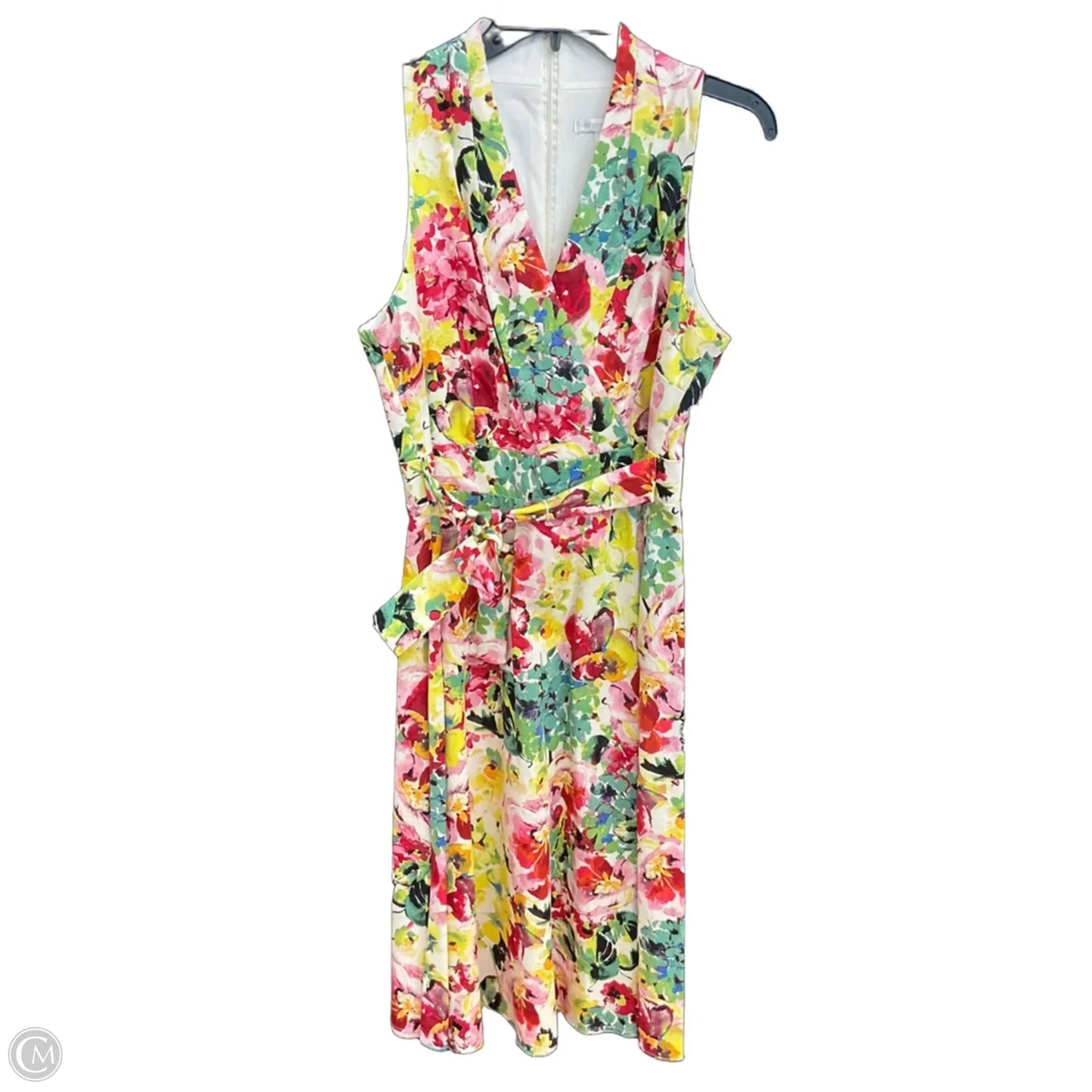 Dress Casual Midi By London Times In Floral Print, Size: M