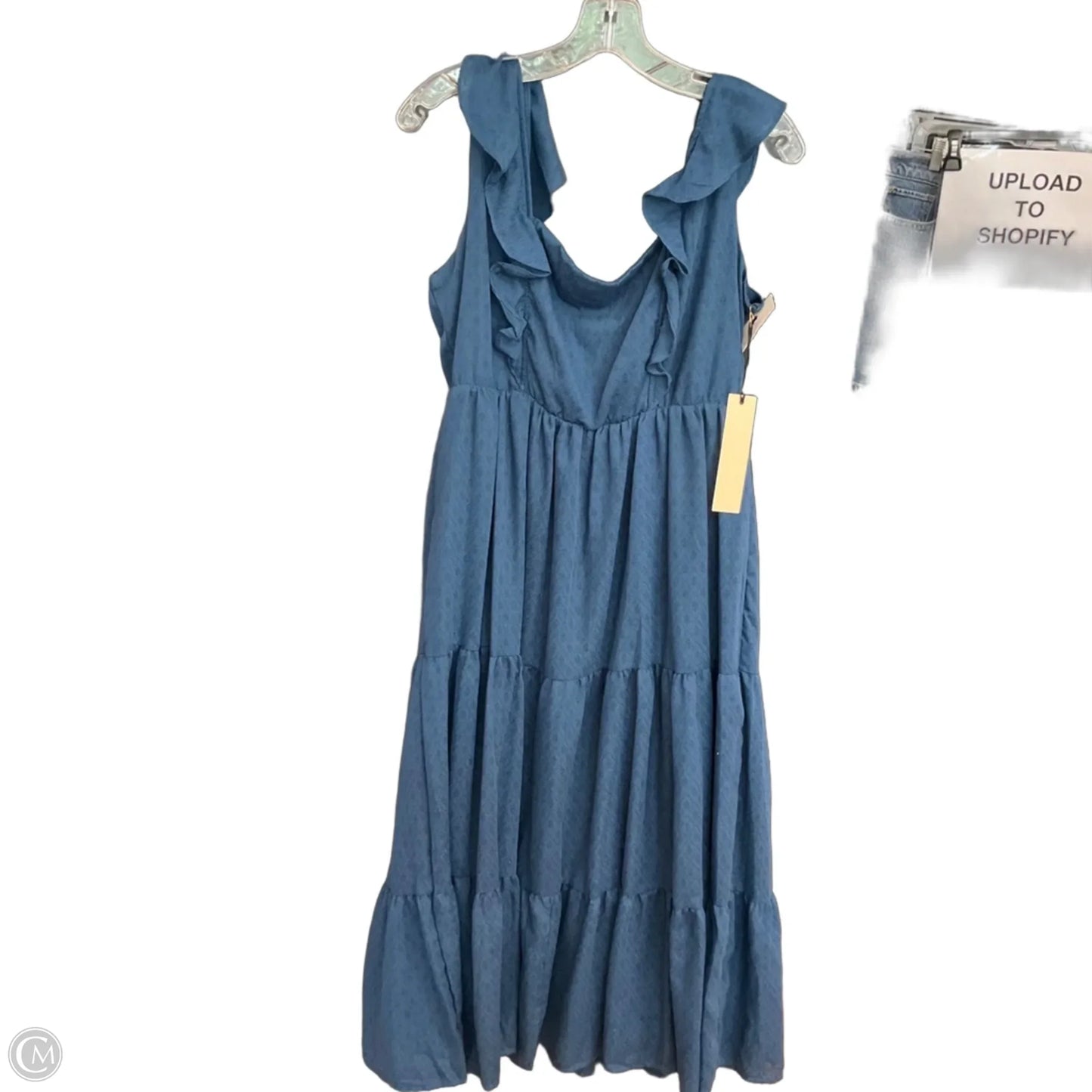Dress Casual Maxi By Penelope Rose In Blue, Size: L