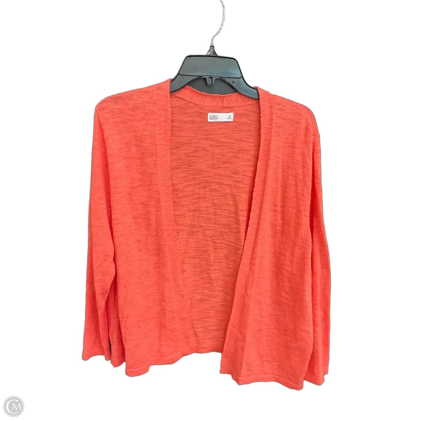 Cardigan By Croft And Barrow In Coral, Size: Xl