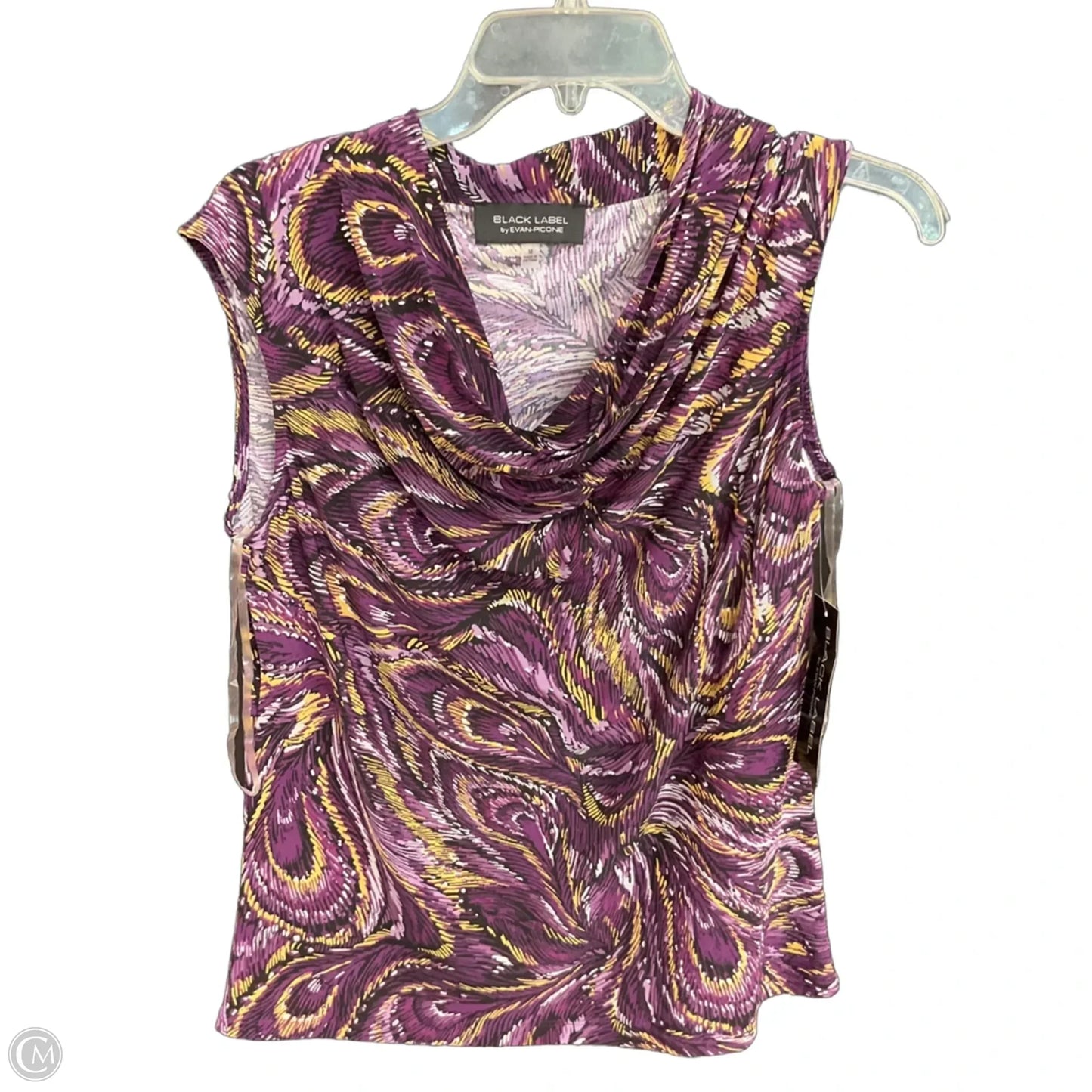 Top Sleeveless By Black Label In Purple, Size: M