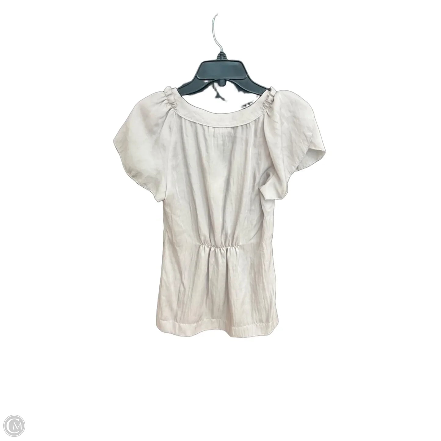 Top Short Sleeve By Calvin Klein In Grey, Size: S