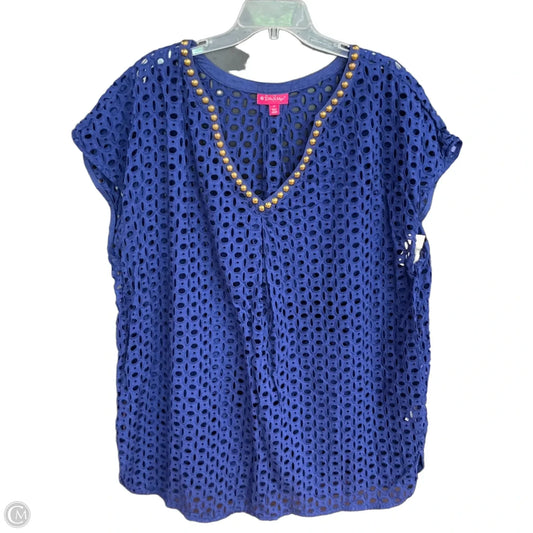 Swimwear Cover-up Designer By Lilly Pulitzer In Navy, Size: 3x