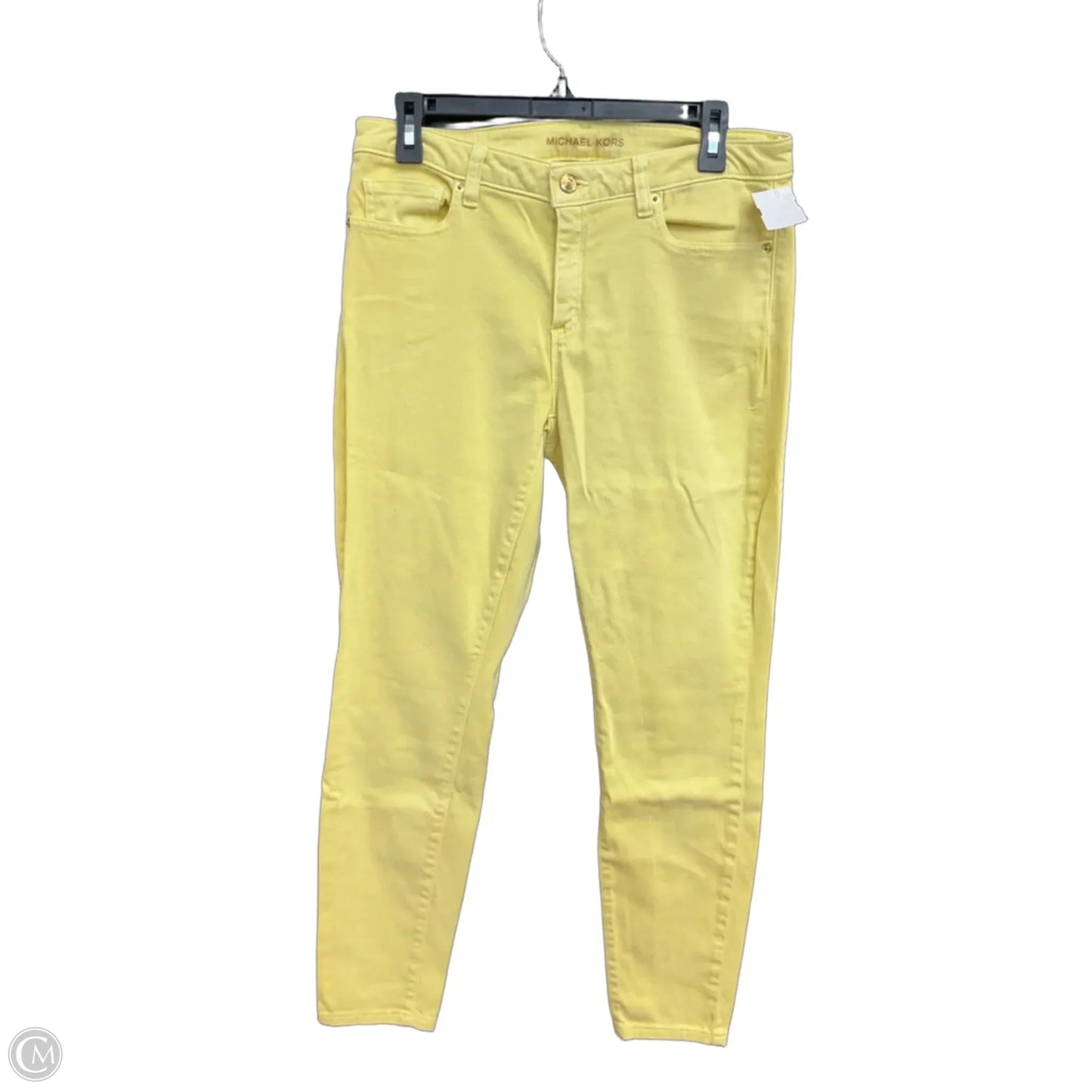 Jeans Designer By Michael Kors In Yellow, Size: 8