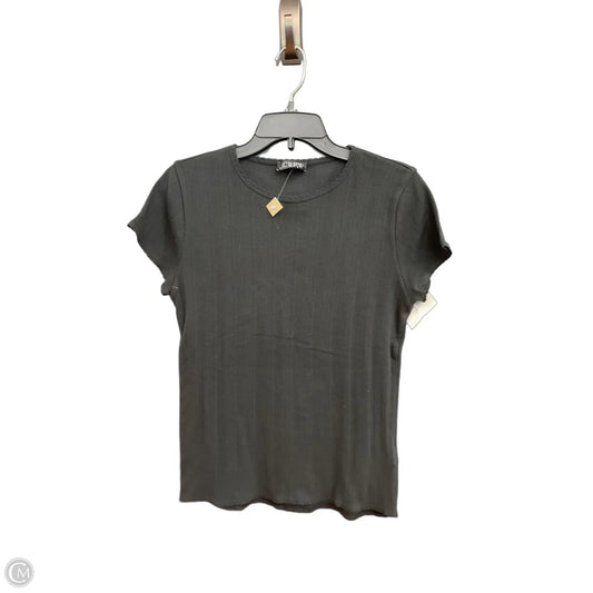 Top Short Sleeve By J. Crew In Black, Size: L