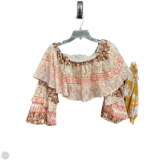 Top Long Sleeve By Anthropologie In Multi-colored, Size: M