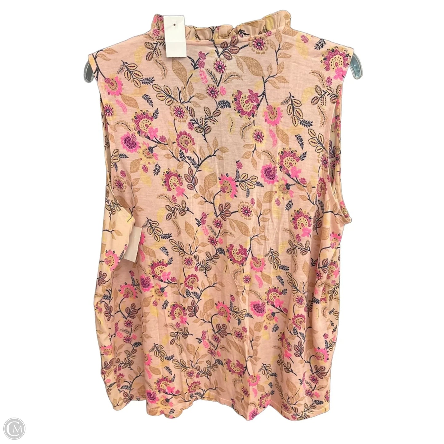 Top Sleeveless By Loft In Pink, Size: Xxl