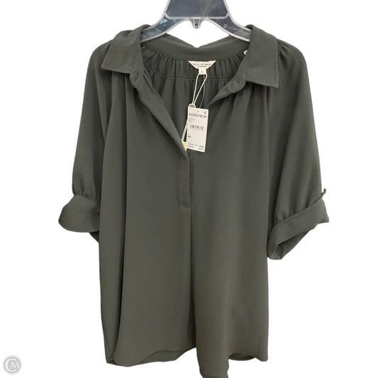 Top Short Sleeve By Max Studio In Green, Size: L