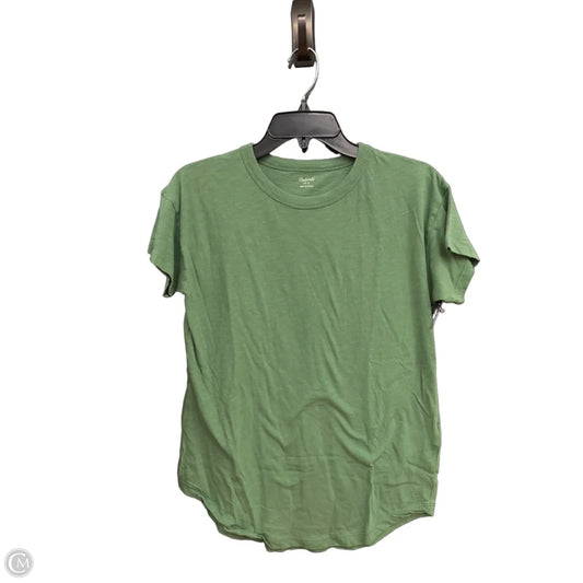 Top Short Sleeve By Madewell In Green, Size: S