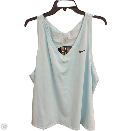 Athletic Tank Top By Nike Apparel In Blue, Size: 2x