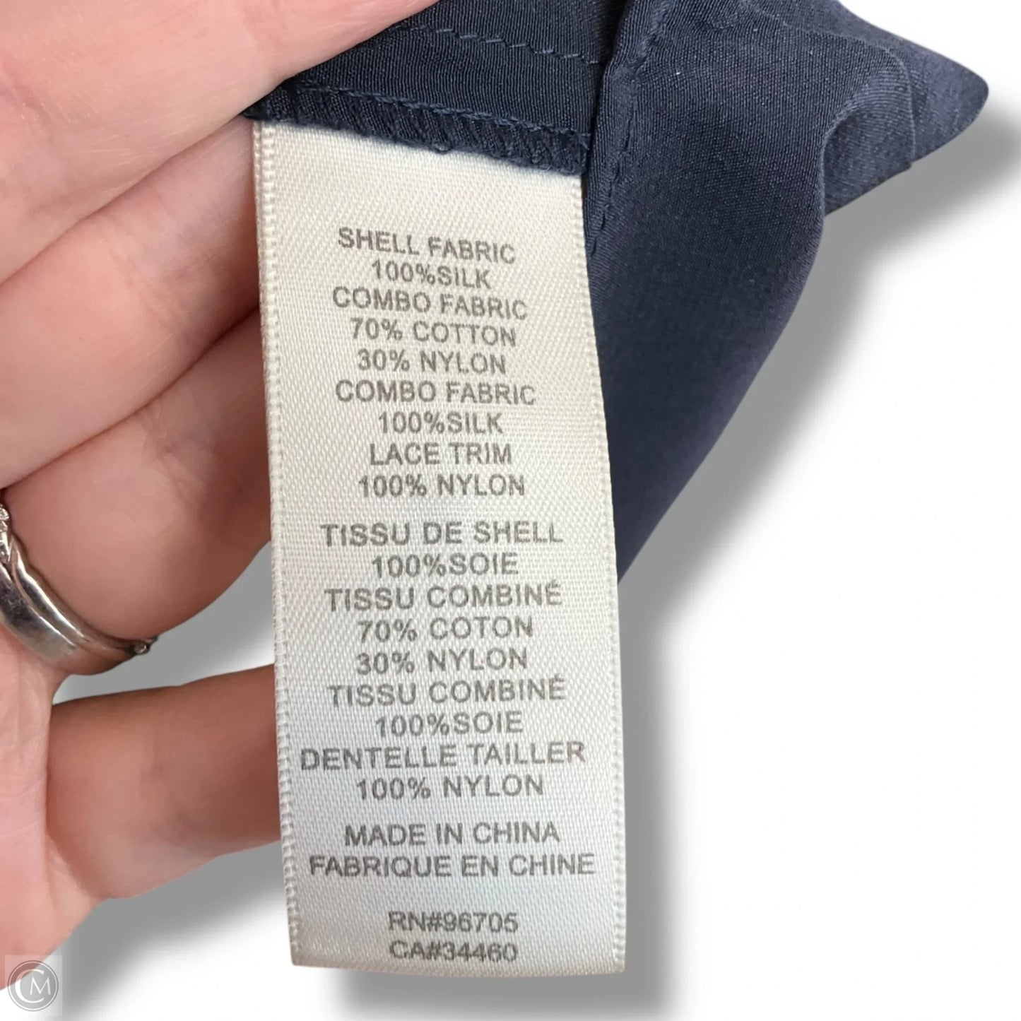 Top Long Sleeve By Rebecca Taylor In Navy, Size: S