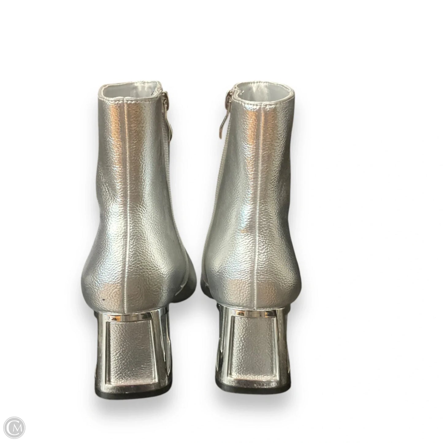 Boots Ankle Heels By ninety union In Silver, Size: 6