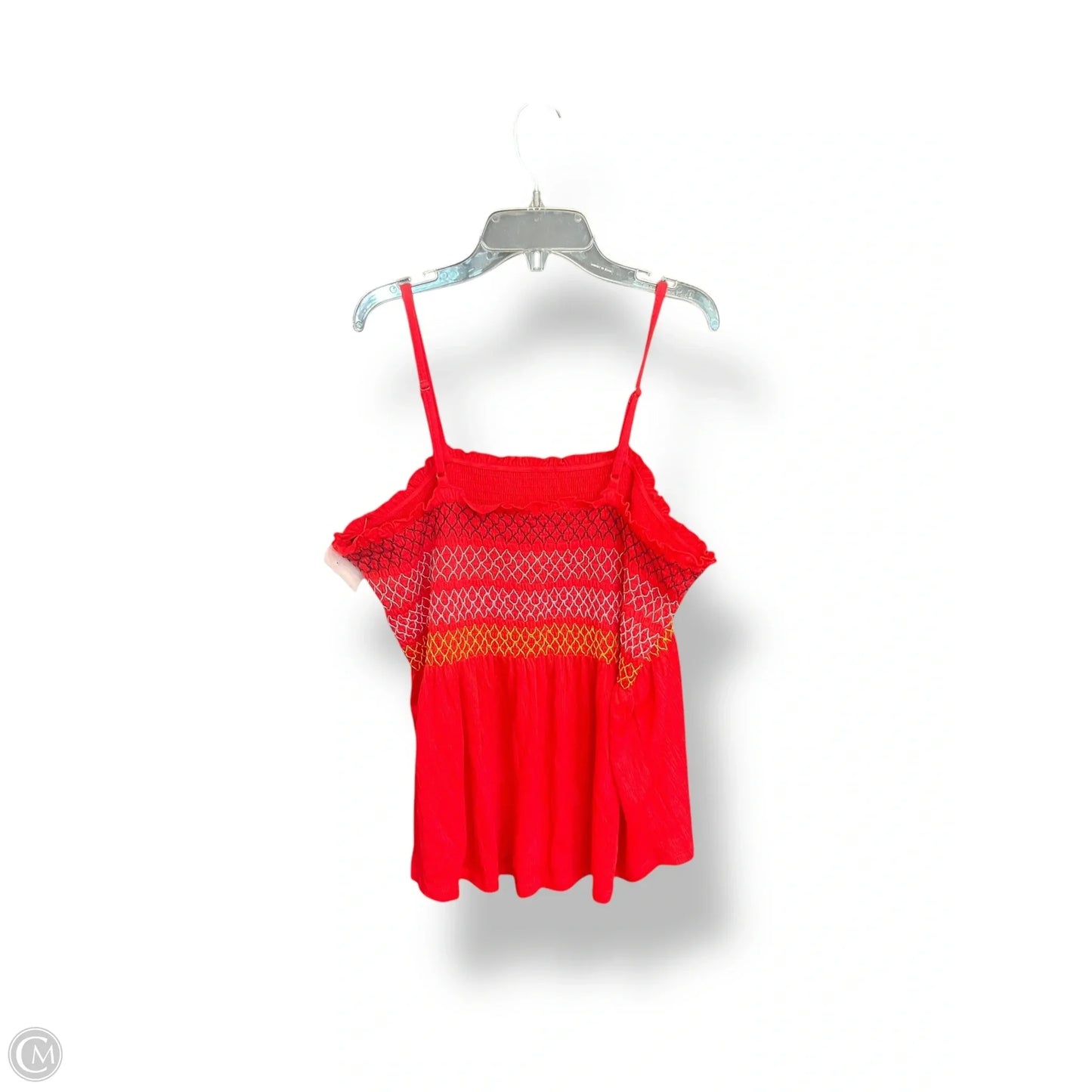 Top Sleeveless By No Boundaries In Red, Size: 3x