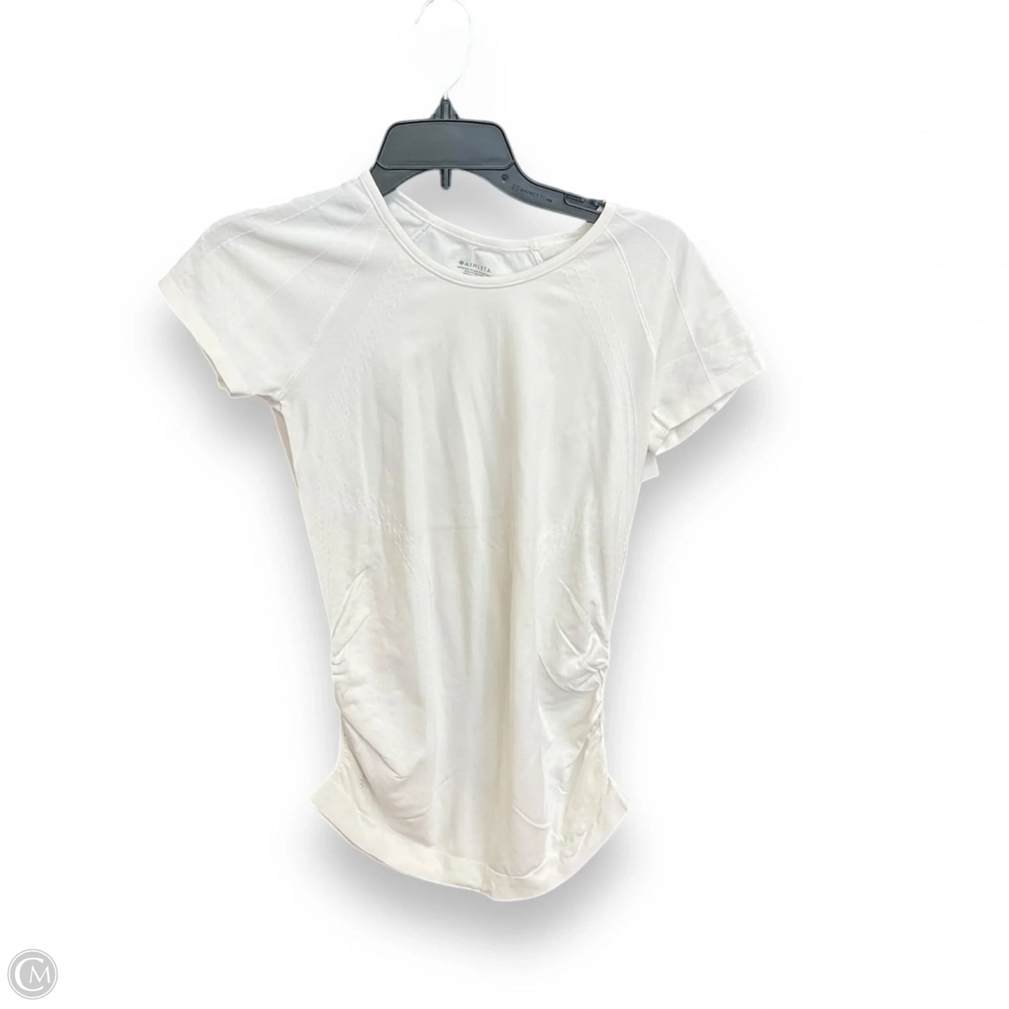 Athletic Top Short Sleeve By Athleta In White, Size: S