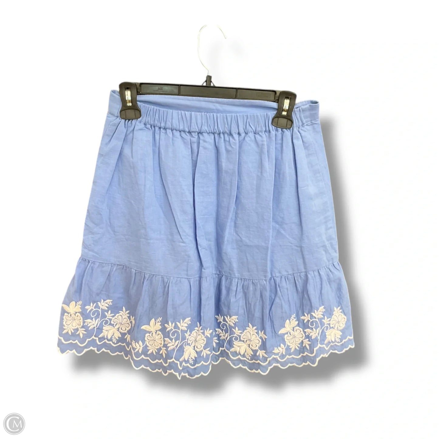 Skirt Mini & Short By J. Crew In Blue & White, Size: Xs