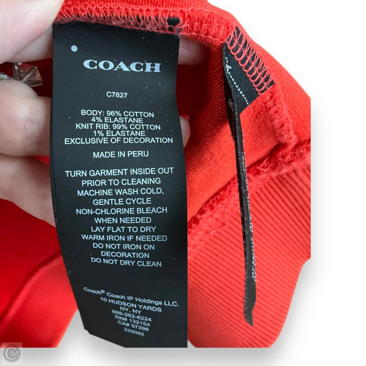 Sweatshirt Designer By Coach In Red, Size: Xxl