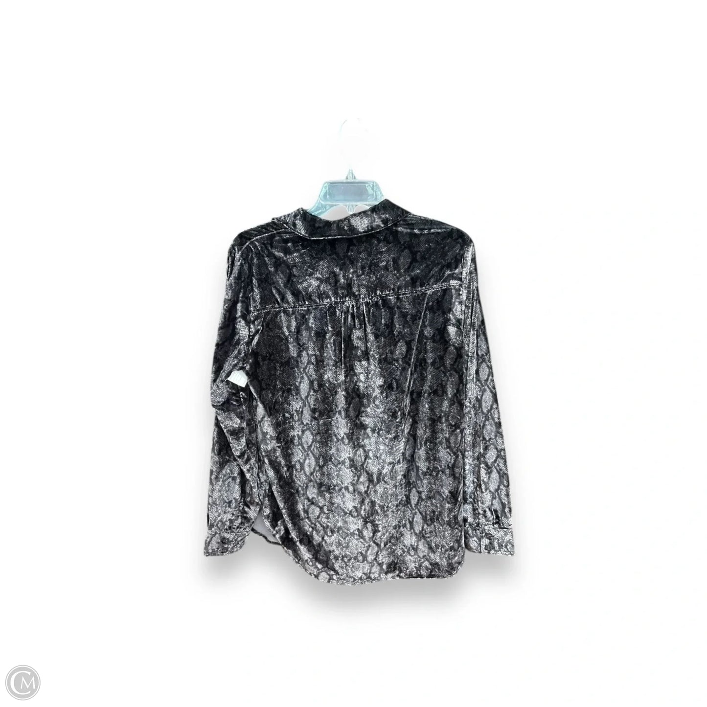 Blouse Long Sleeve By Pilcro In Grey, Size: S