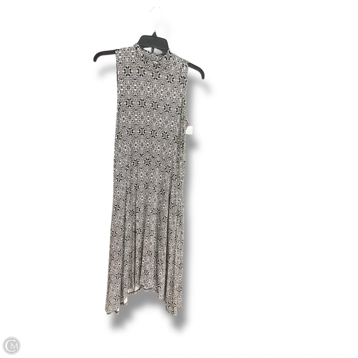 Dress Casual Midi By Maeve In Black & White, Size: S