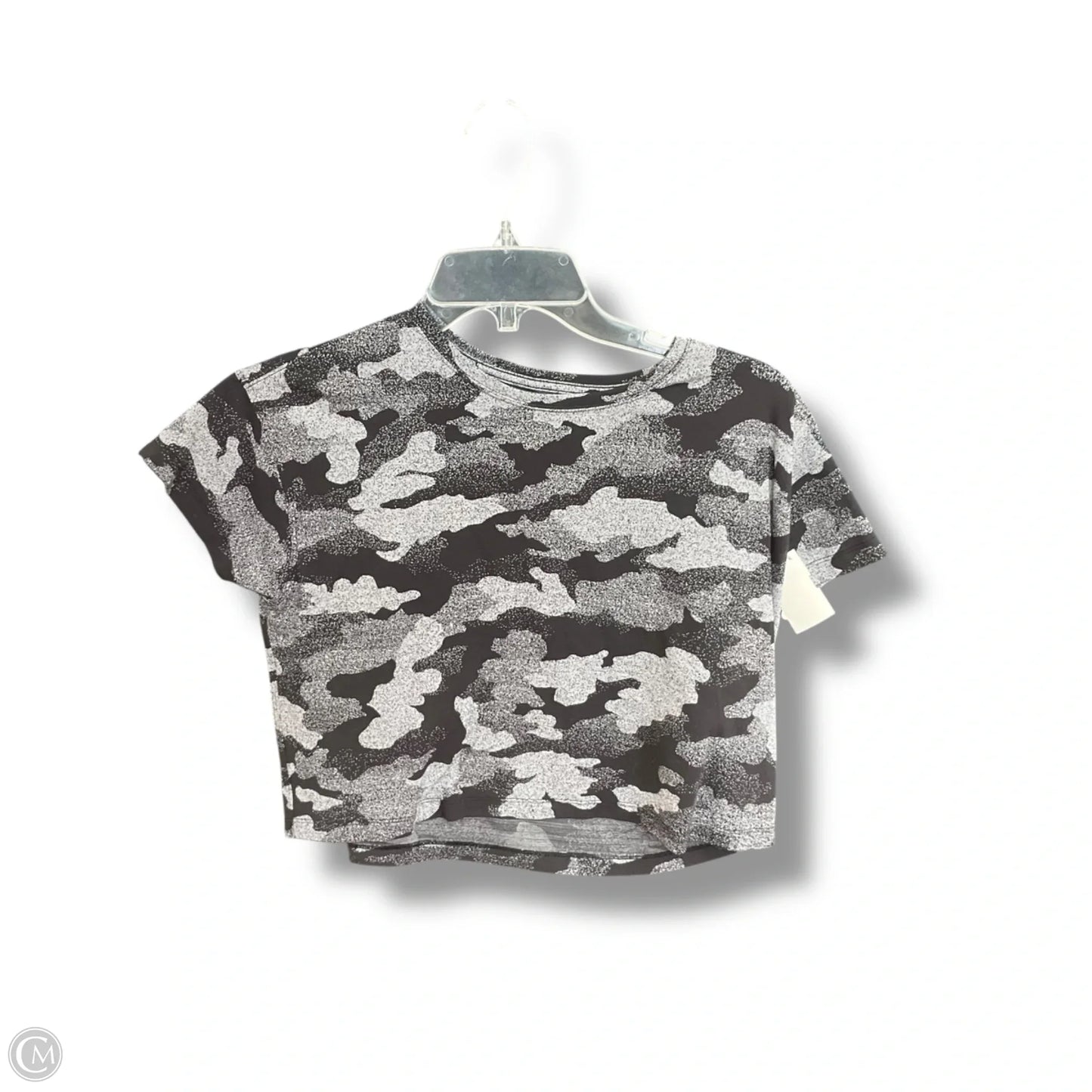 Athletic Top Short Sleeve By Lululemon In Grey, Size: S