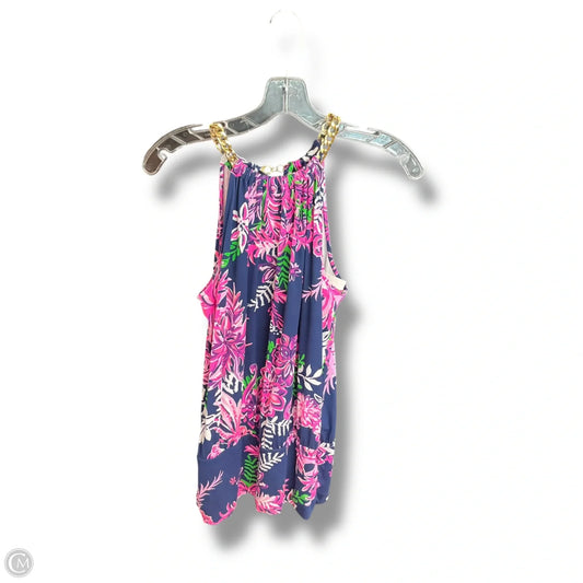 Top Sleeveless Designer By Lilly Pulitzer In Blue, Size: Xs