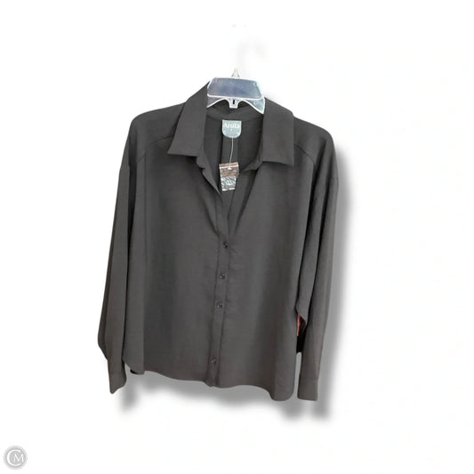 Blouse Long Sleeve By Arula In Black, Size: 1x