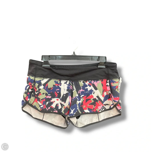 Athletic Shorts By Lululemon In Multi-colored, Size: 8