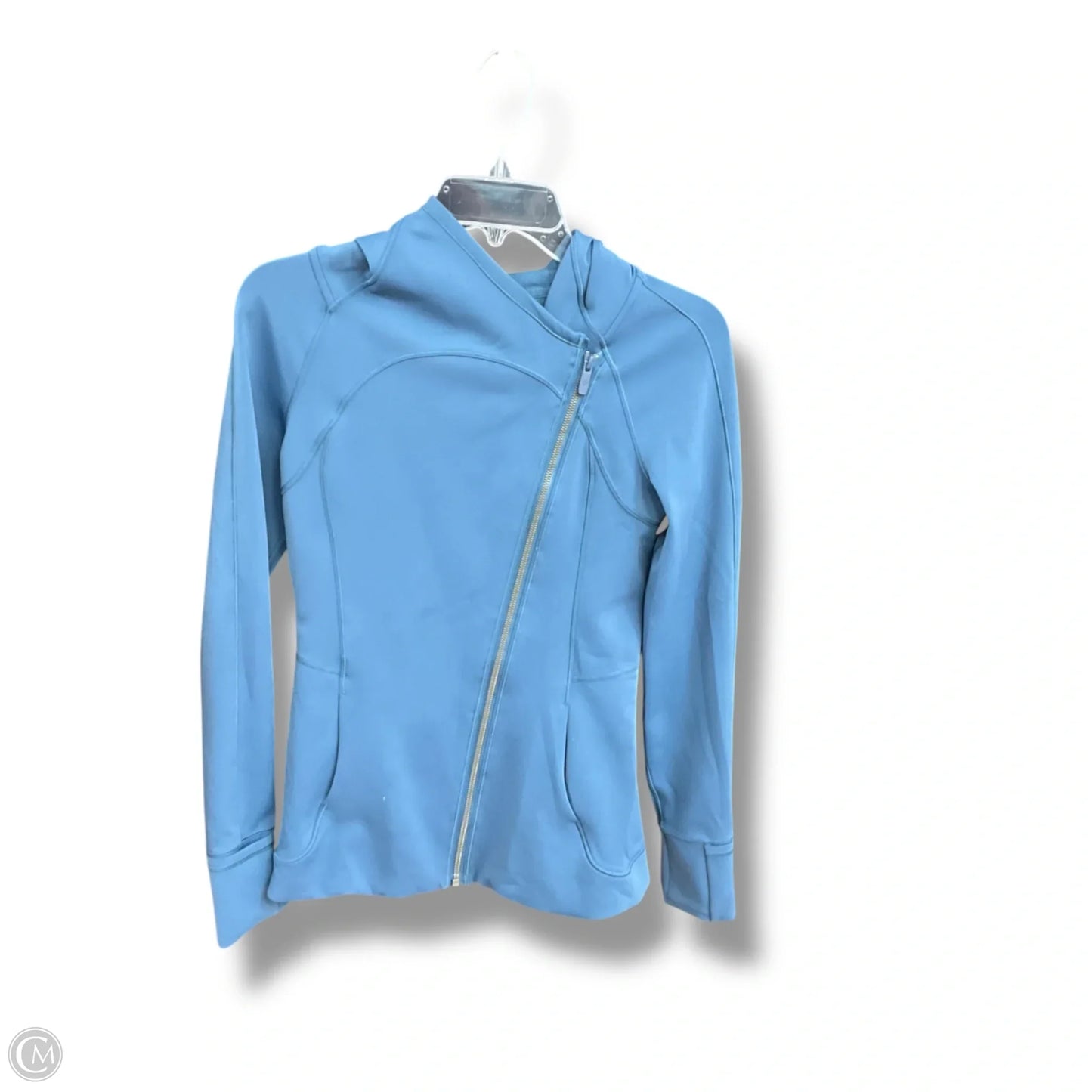 Athletic Jacket By Lululemon In Blue, Size: 4