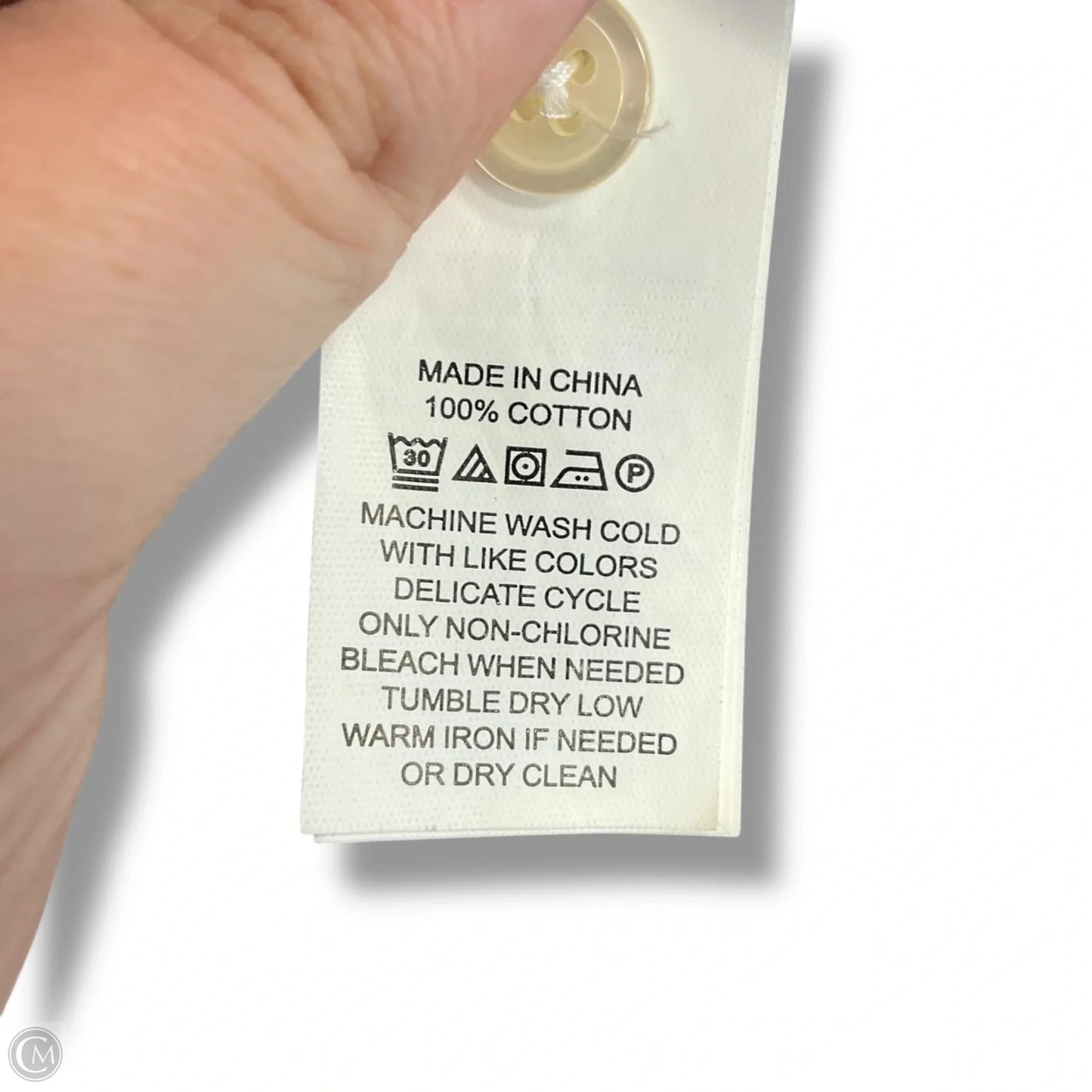 Blouse Designer By Kate Spade In Blue & White, Size: S