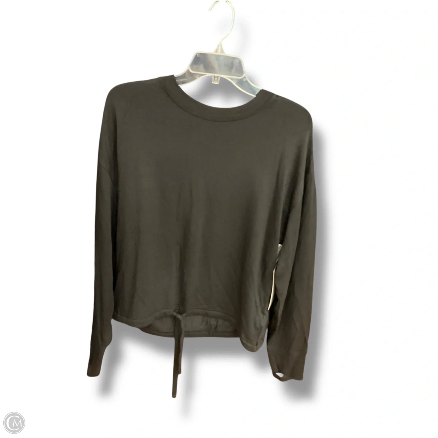 Athletic Top Long Sleeve Crewneck By Athleta In Black, Size: M