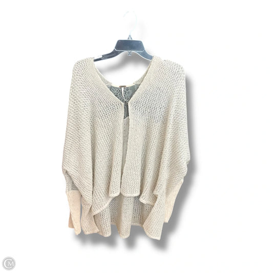 Sweater Cardigan By Free People In Grey, Size: M