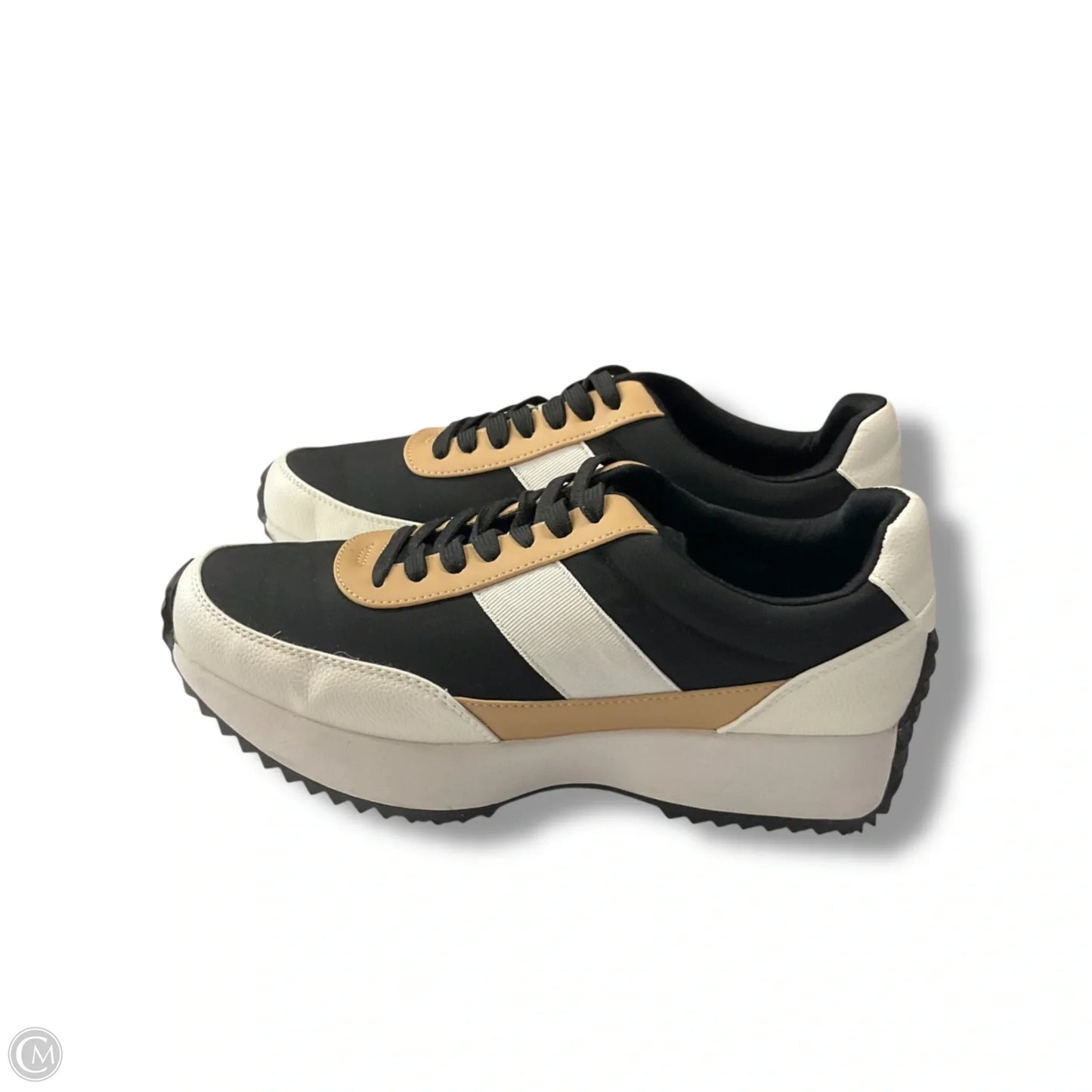 Shoes Sneakers By Dolce Vita In Black & Cream, Size: 9