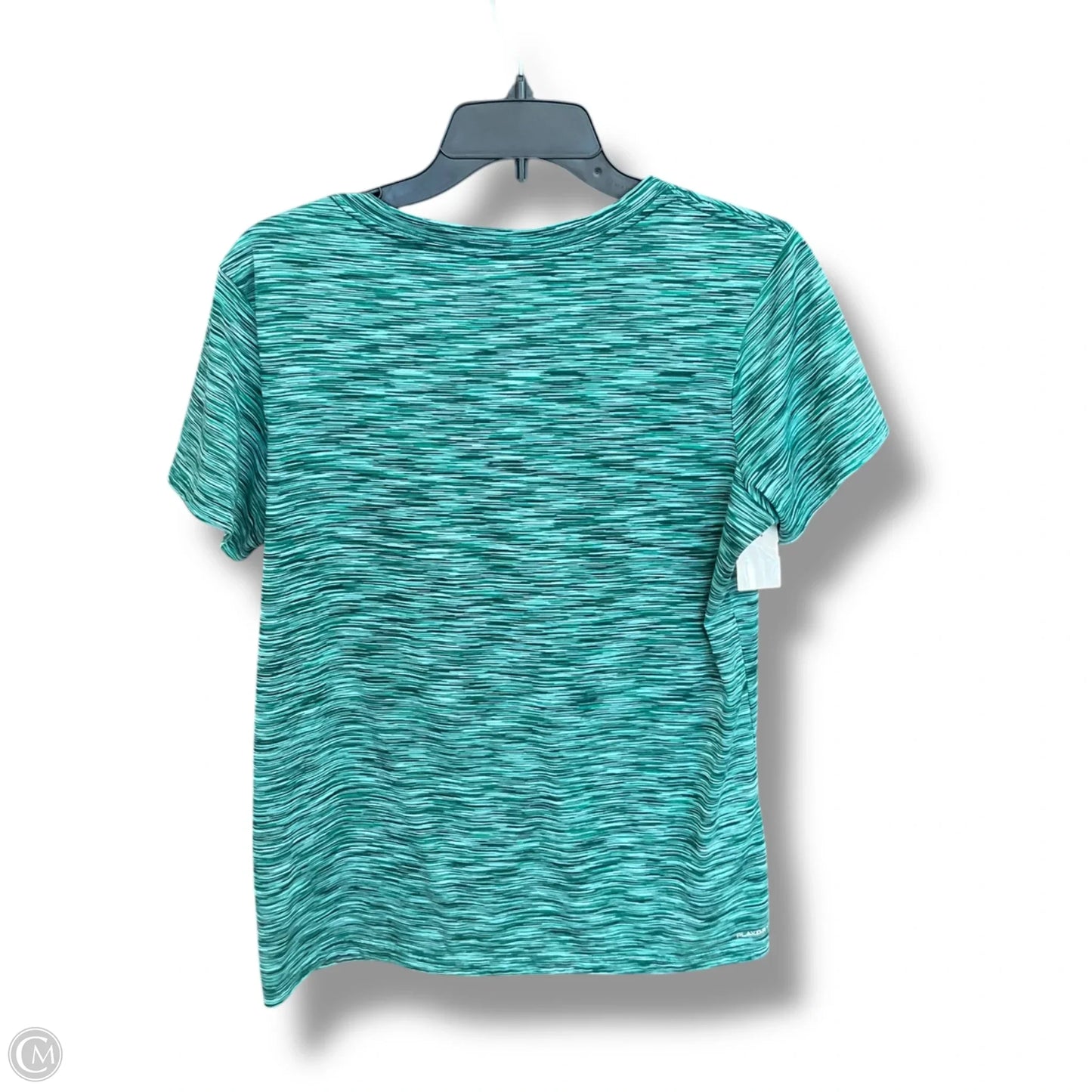 Athletic Top Short Sleeve By Reebok In Green, Size: L