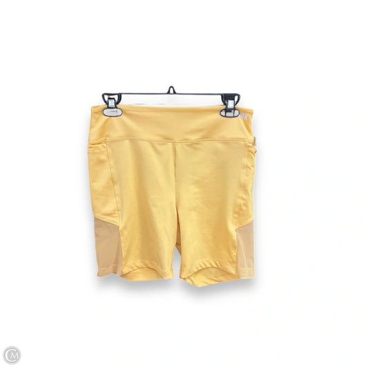 Athletic Shorts By Pink In Yellow, Size: L